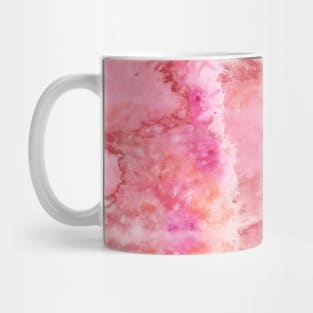 Shades of Red Liquid Paint - Watercolor Rain Painting Mirror Pattern Mug